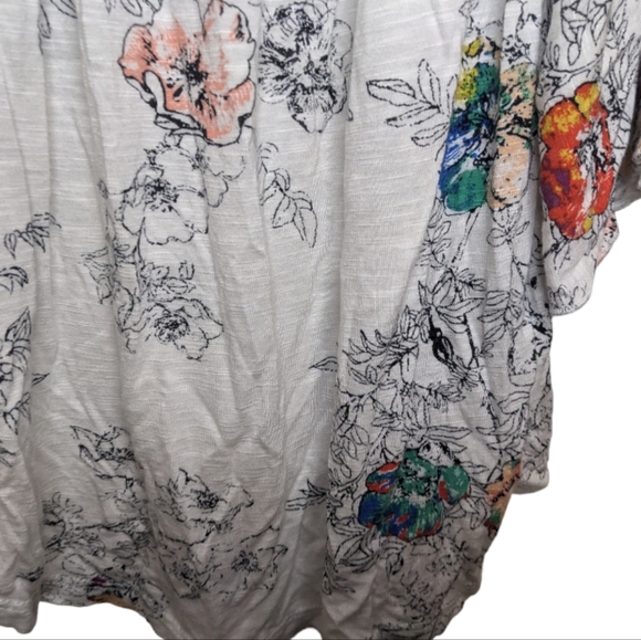 American Rag Off Shoulder Floral Top Boho Chic Size S 🌸 - Picture 6 of 8
